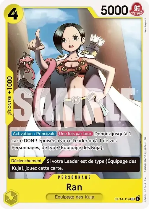 Carte One Piece française OP14-114 Ran
