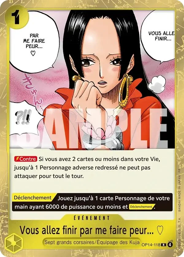 Carte One Piece française Vous allez finir par me faire peur... ♡ OP14-118 R