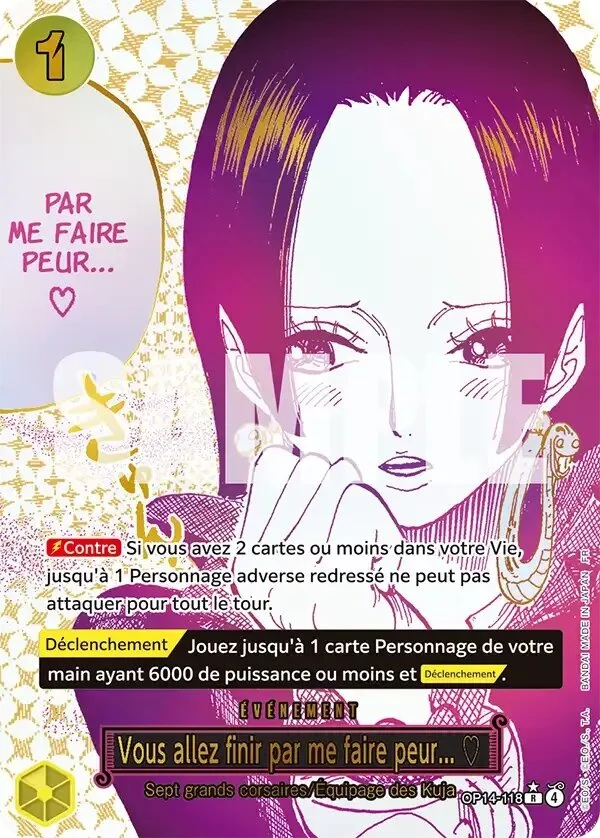 Carte One Piece française Vous allez finir par me faire peur... ♡ OP14-118 R