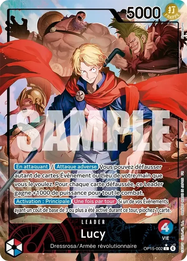 Carte One Piece française Lucy OP15-002 L