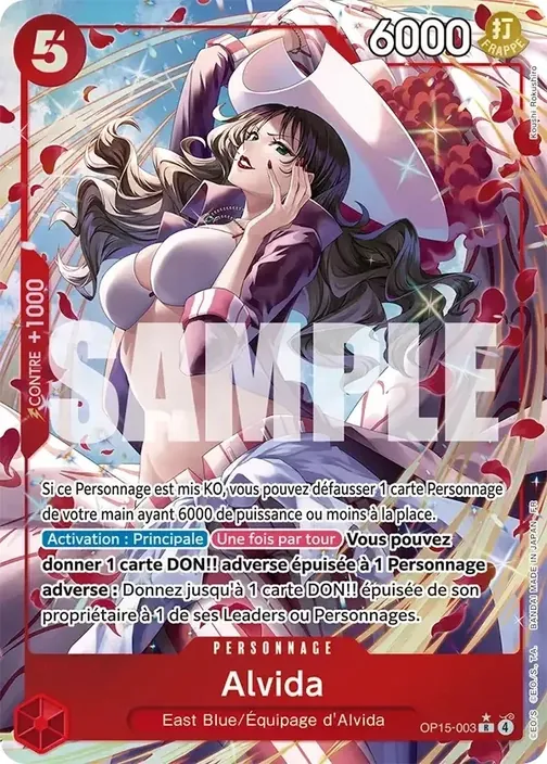Carte One Piece française OP15-003 Alvida (version 2)