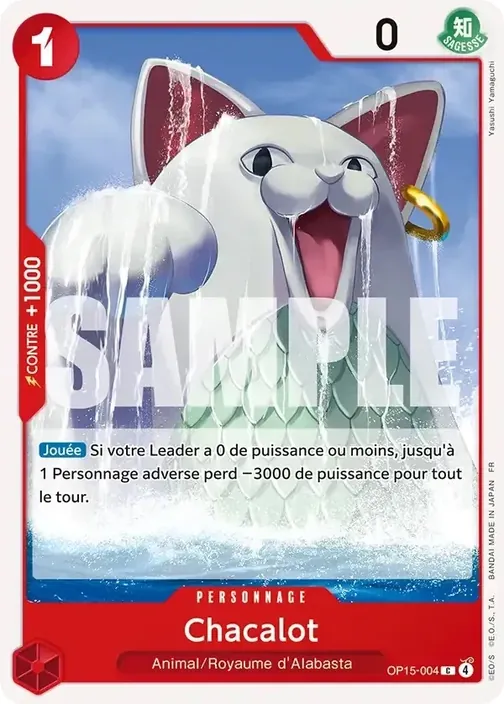 Carte One Piece française OP15-004 Chacalot