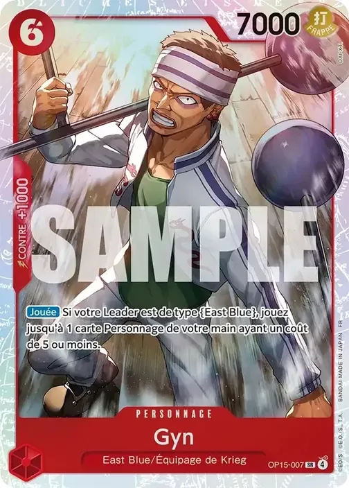 Carte One Piece française OP15-007 Gyn