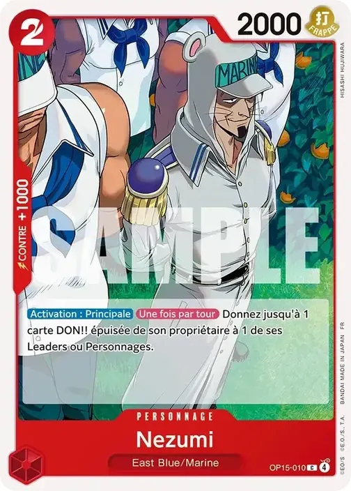 Carte One Piece française OP15-010 Nezumi