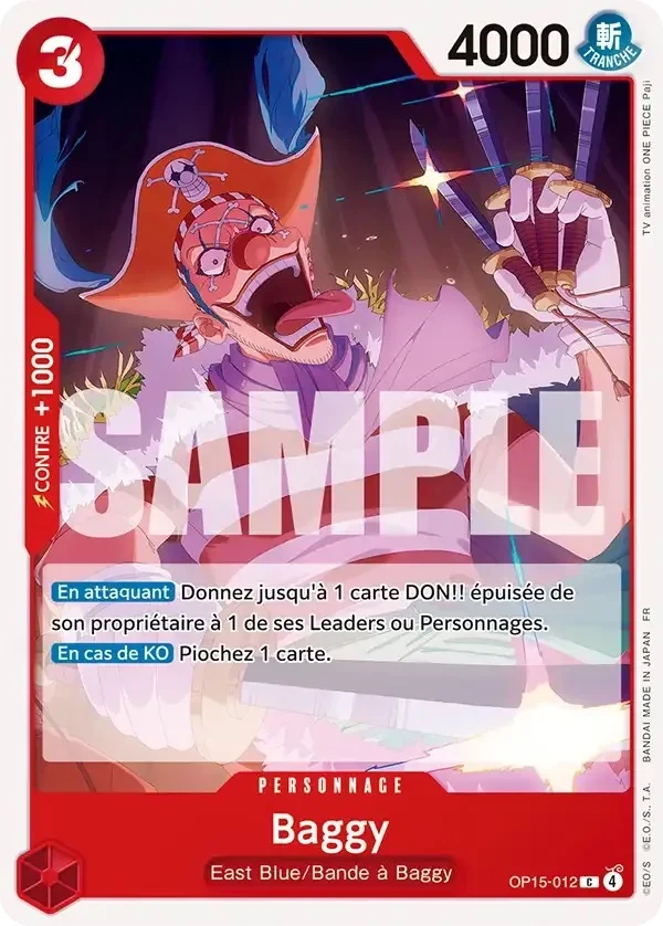 Carte One Piece française Baggy OP15-012 C