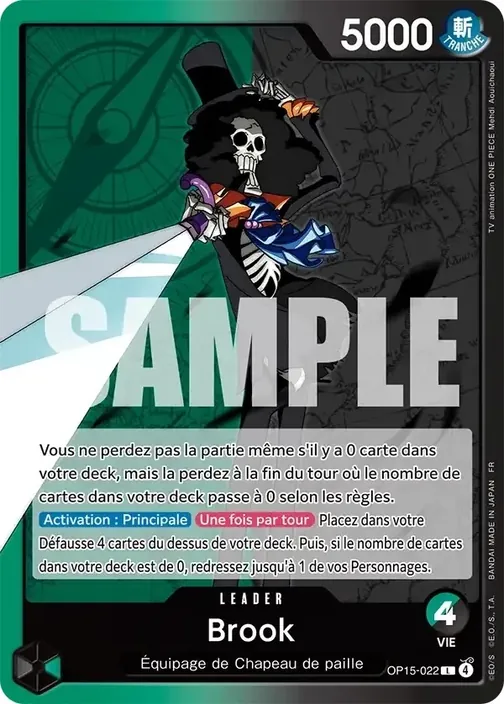 Carte One Piece française OP15-022 Brook