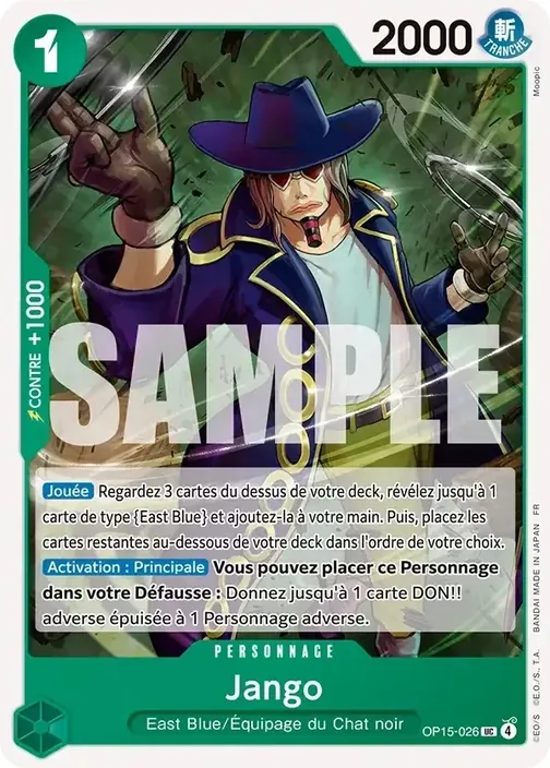 Carte One Piece française OP15-026 Jango
