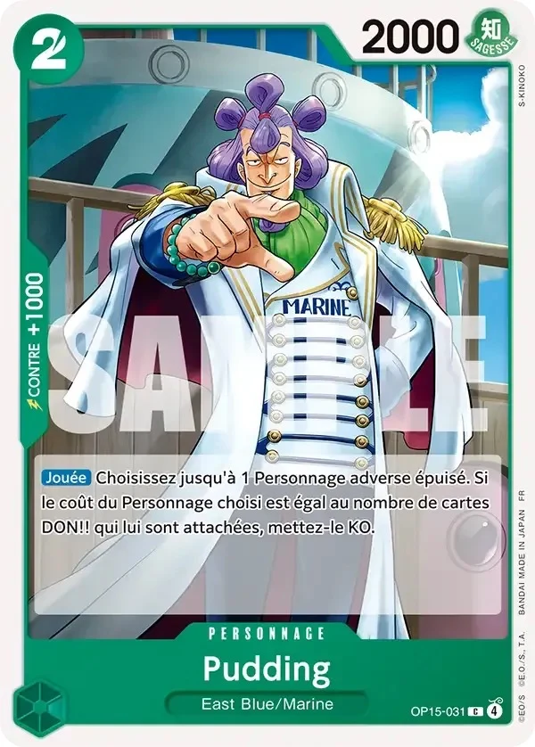 Carte One Piece française Pudding OP15-031 C