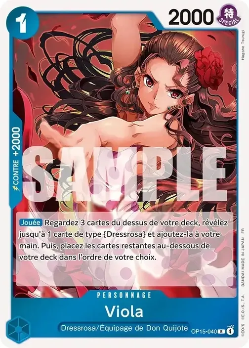 Carte One Piece française OP15-040 Viola