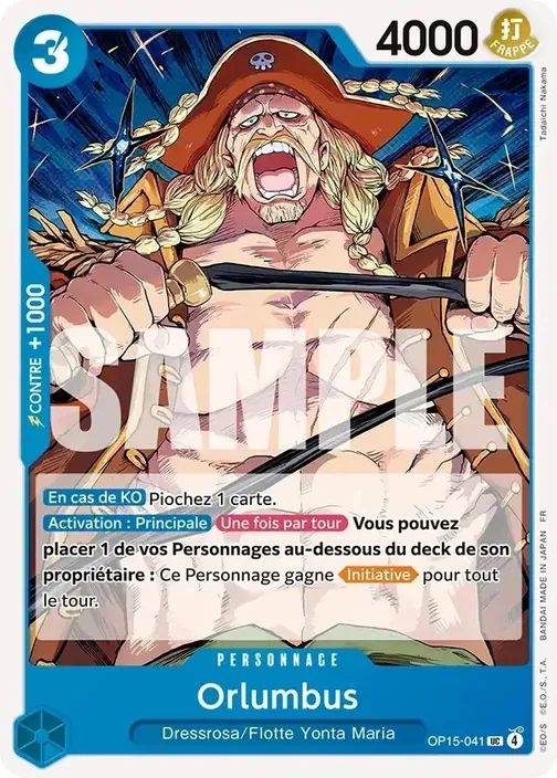 Carte One Piece française OP15-041 Orlumbus