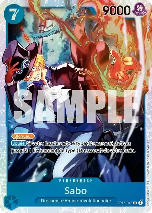 Carte One Piece française OP15-046 Sabo