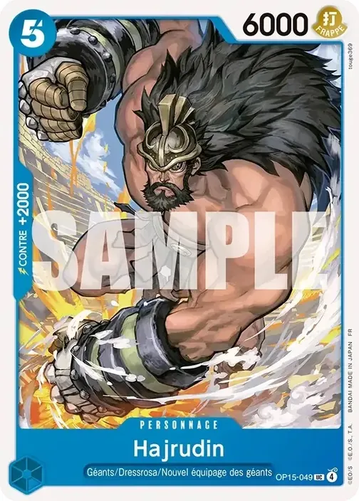 Carte One Piece française OP15-049 Hajrudin