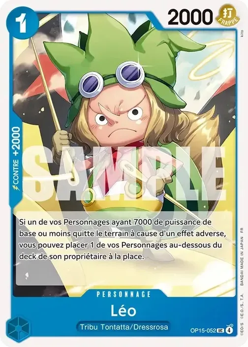 Carte One Piece française OP15-052 Léo
