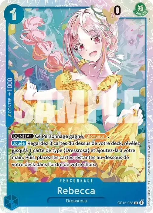 Carte One Piece française OP15-053 Rebecca