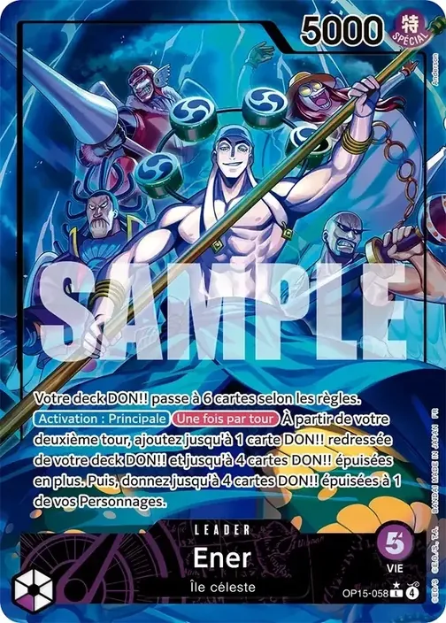 Carte One Piece française OP15-058 Ener (version 2)