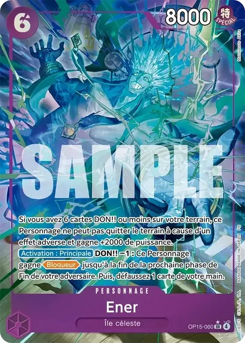 Carte One Piece française OP15-060 Ener (version 2)
