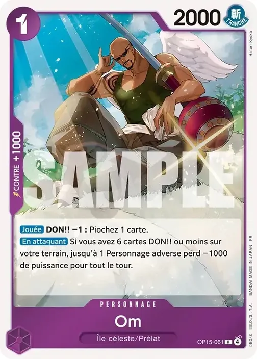 Carte One Piece française OP15-061 Om