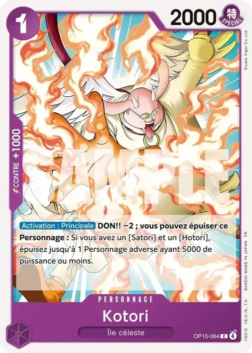 Carte One Piece française OP15-064 Kotori