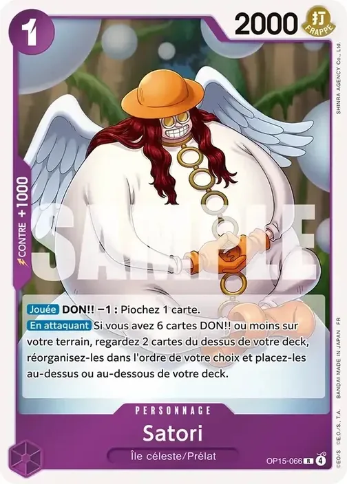 Carte One Piece française OP15-066 Satori