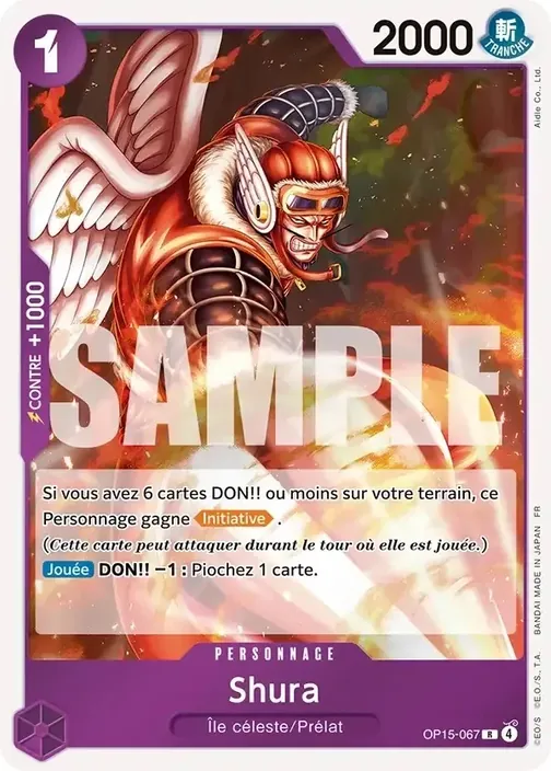 Carte One Piece française OP15-067 Shura