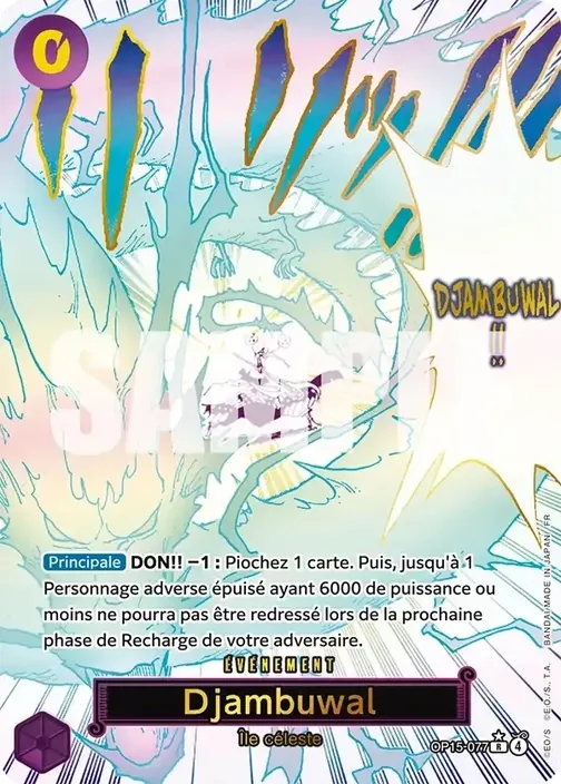 Carte One Piece française OP15-077 Djambuwal (version 2)