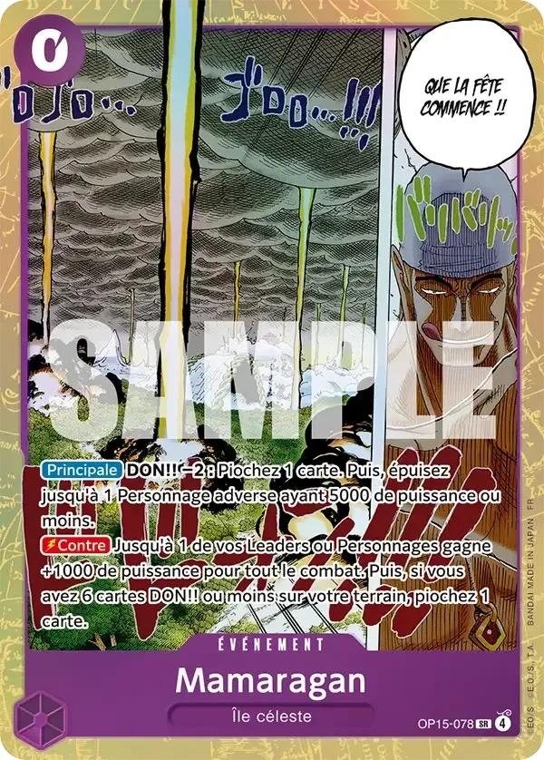 Carte One Piece française Mamaragan OP15-078 SR