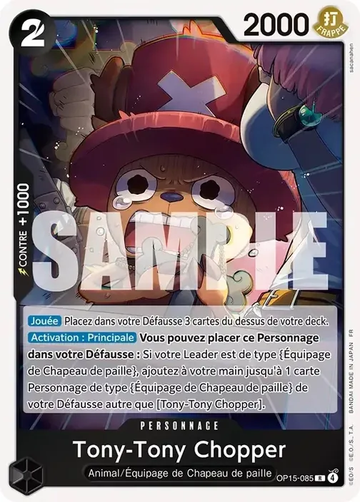 Carte One Piece française OP15-085 Tony-Tony Chopper