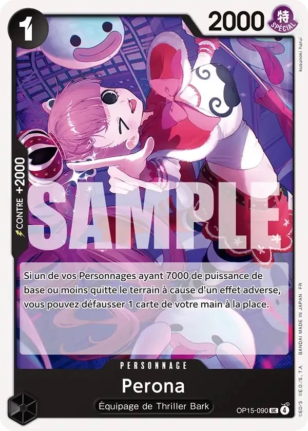 Carte One Piece française Perona OP15-090 UC
