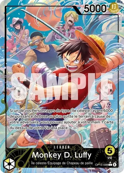 Carte One Piece française OP15-098 Monkey D. Luffy (version 2)