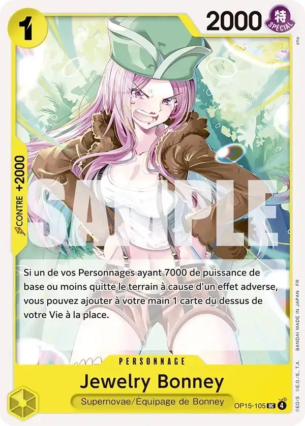 Carte One Piece française Jewelry Bonney OP15-105 UC