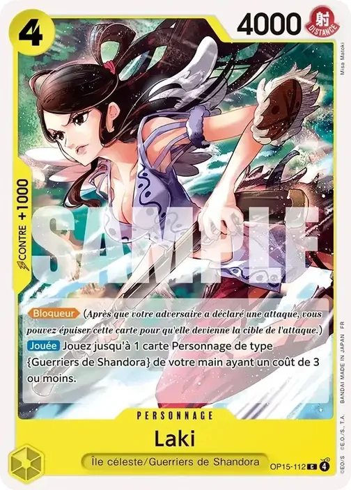 Carte One Piece française OP15-112 Laki
