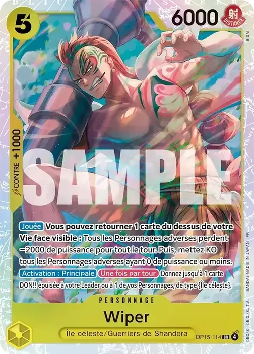 Carte One Piece française OP15-114 Wiper