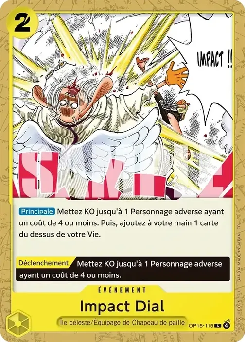 Carte One Piece française OP15-115 Impact Dial