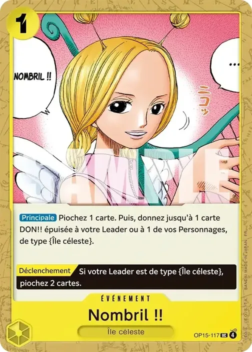 Carte One Piece française OP15-117 Nombril !!