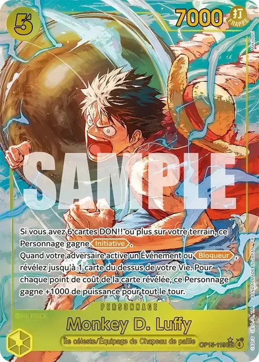 Carte One Piece française OP15-119 Monkey D. Luffy (version 2)