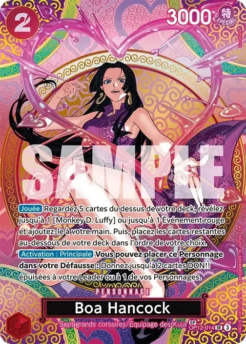 Carte One Piece française OP12-014 Boa Hancock