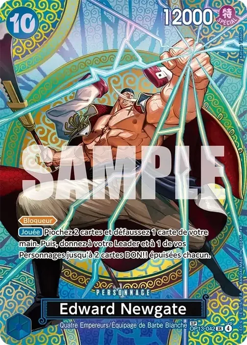 Carte One Piece française OP13-042 Edward Newgate