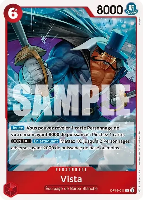Carte One Piece française OP16-011 Vista
