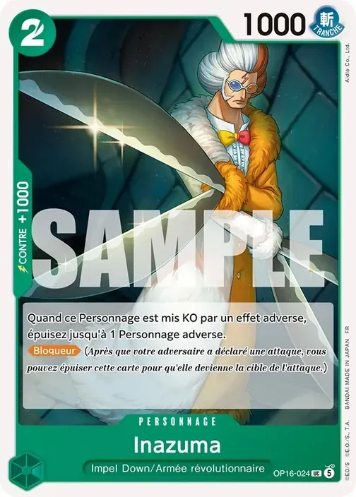 Carte One Piece française OP16-024 Inazuma