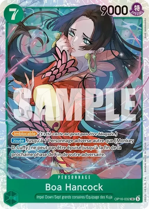 Carte One Piece française OP16-032 Boa Hancock