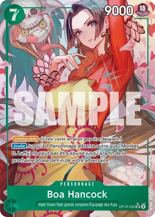 Carte One Piece française OP16-032 Boa Hancock (version 2)