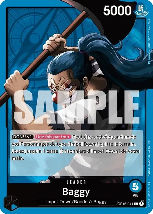 Carte One Piece française OP16-041 Baggy