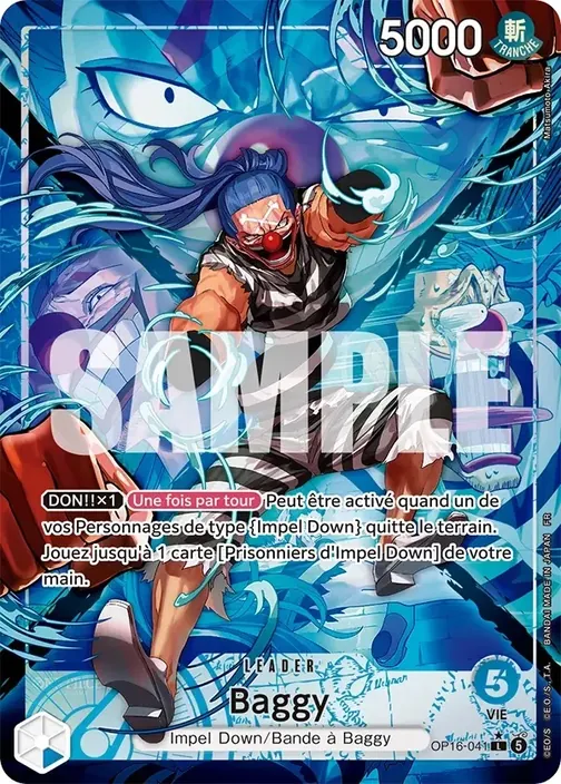 Carte One Piece française OP16-041 Baggy (version 2)