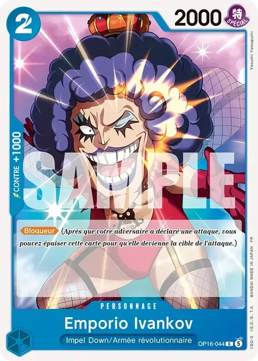 Carte One Piece française OP16-044 Emporio Ivankov