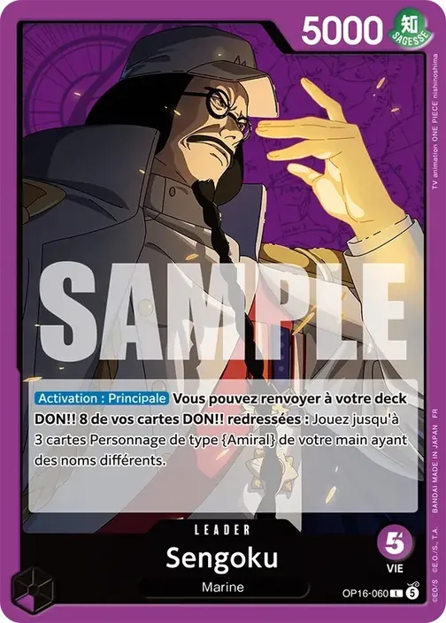 Carte One Piece française OP16-060 Sengoku