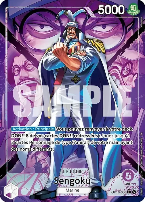 Carte One Piece française OP16-060 Sengoku (version 2)