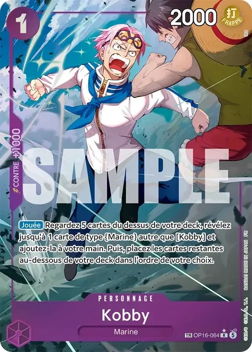 Carte One Piece française OP16-064 Kobby (version 2)
