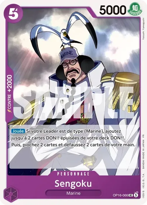 Carte One Piece française OP16-066 Sengoku