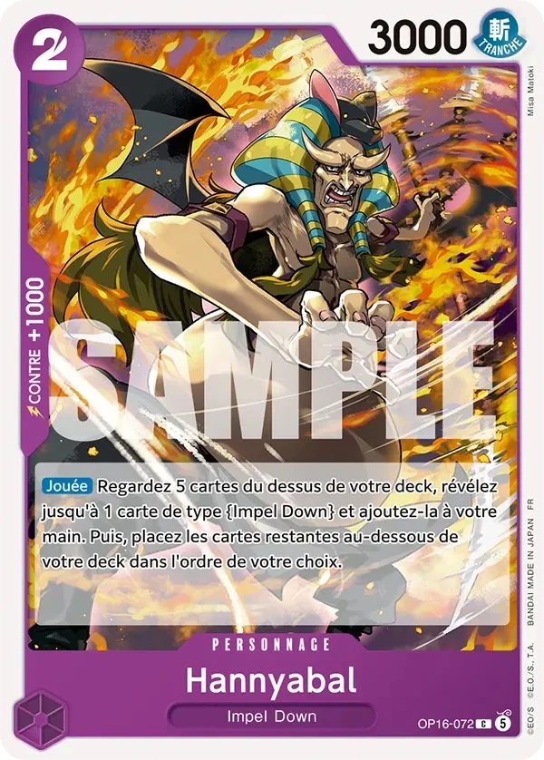 Carte One Piece française Hannyabal OP16-072 C