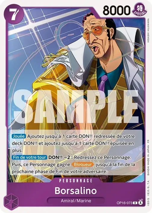 Carte One Piece française OP16-073 Borsalino